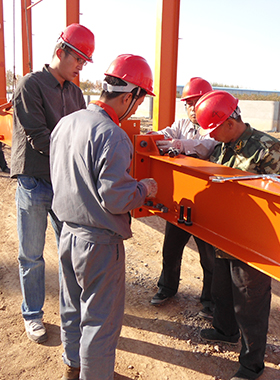 Taller de estructura de acero y oficina limitada industrial