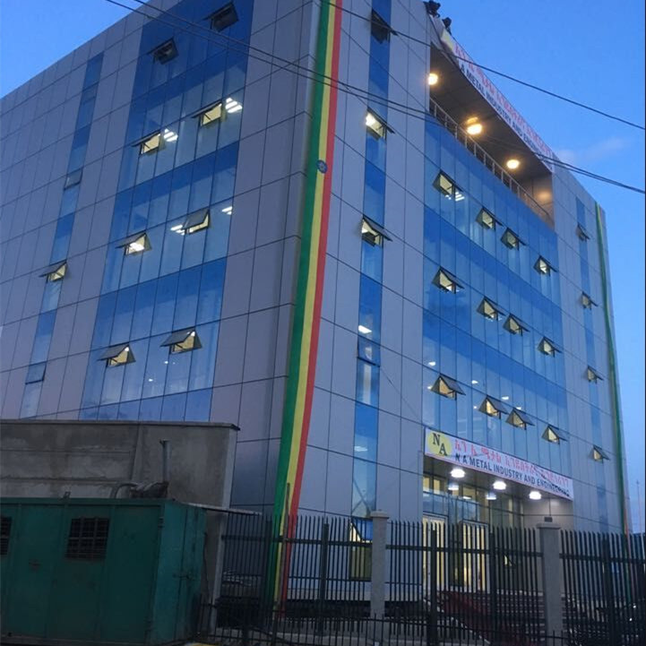 Edificio de oficinas multicapa de estructura de acero prefabricado