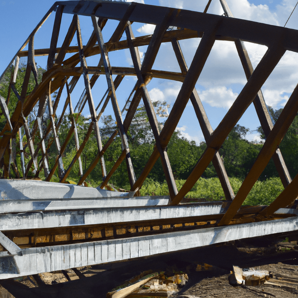 Edificios de puente de estructura de arco de armadura de estructura de acero comercial prefabricada