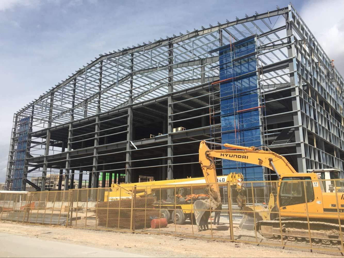 Edificio de fábrica prefabricada de estructura de acero 