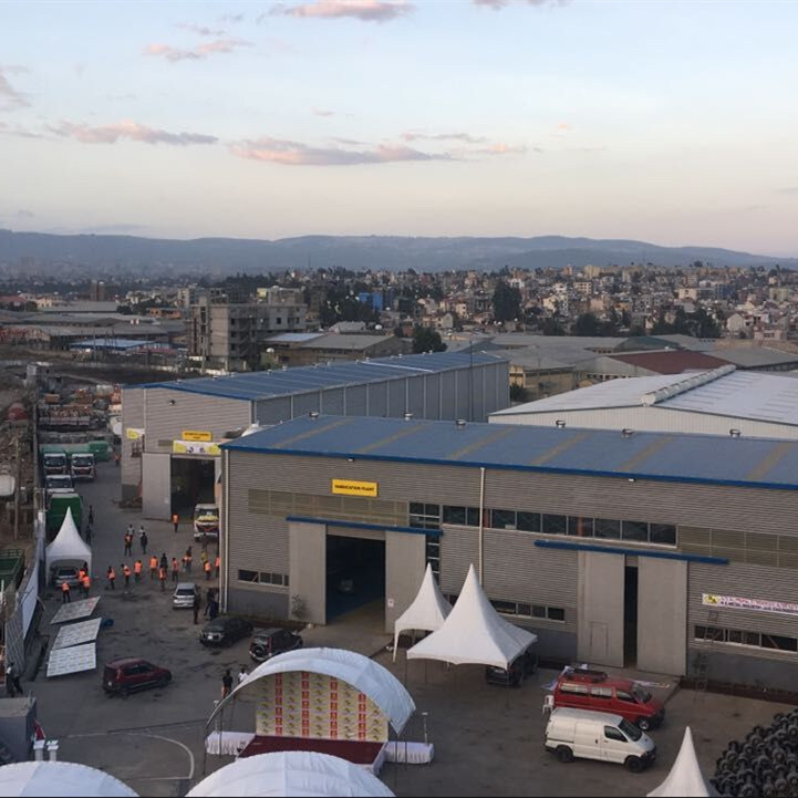 Edificio de oficinas multicapa de estructura de acero prefabricado