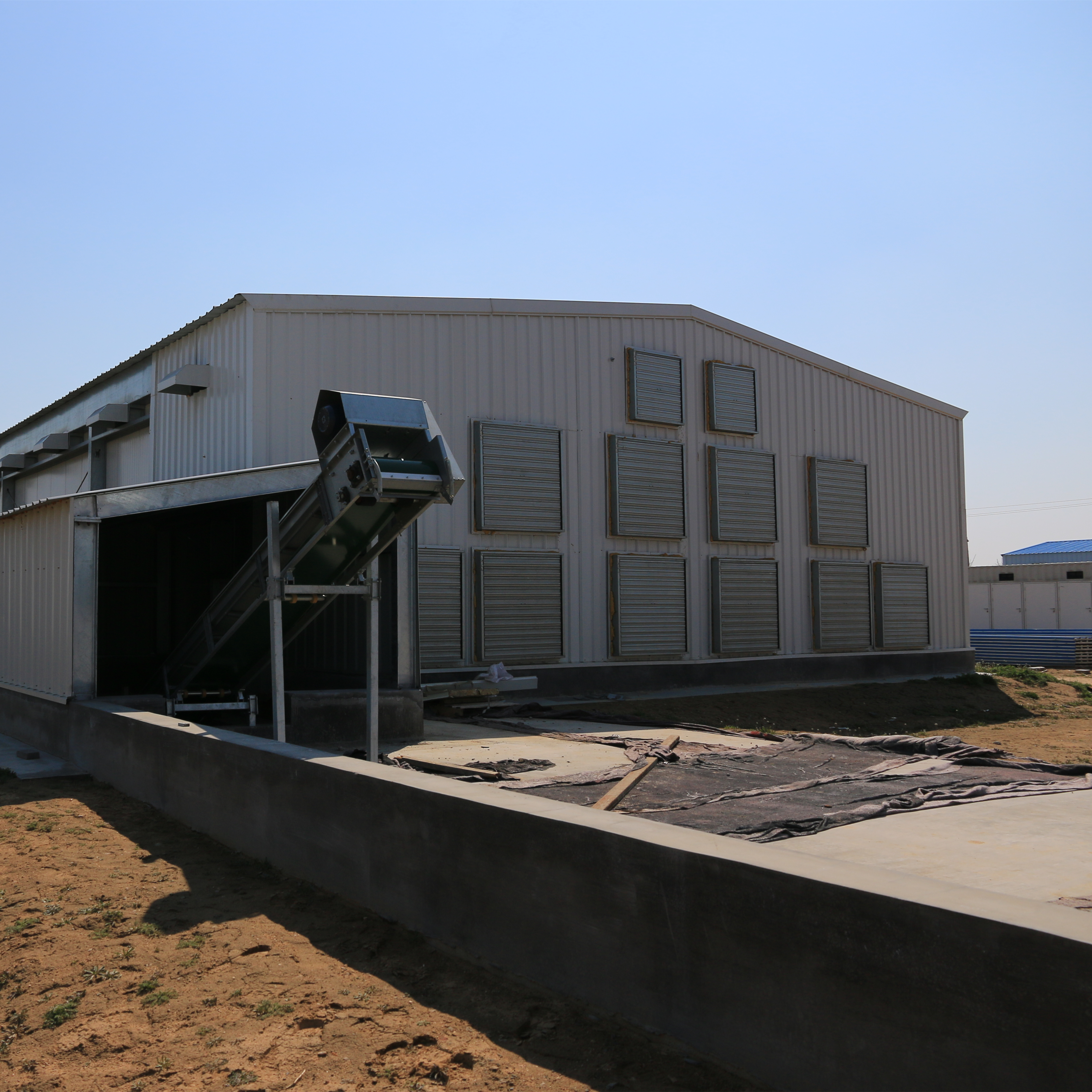 Construcción de casa de capa de estructura de acero