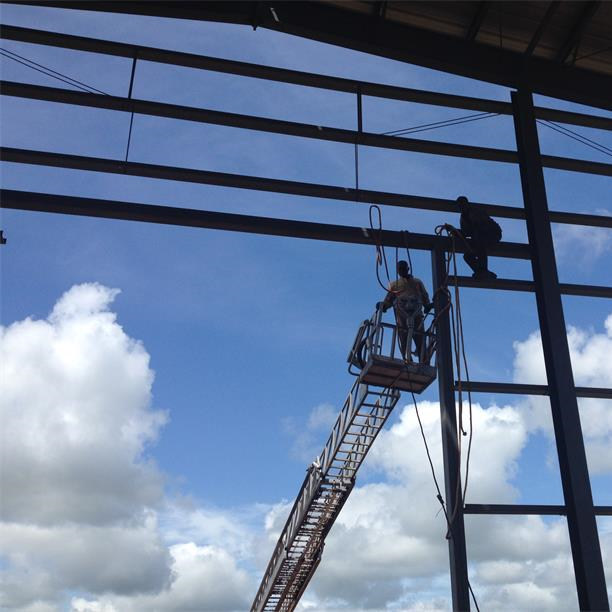 Almacén de estructura de acero de metal industrial prefabricado