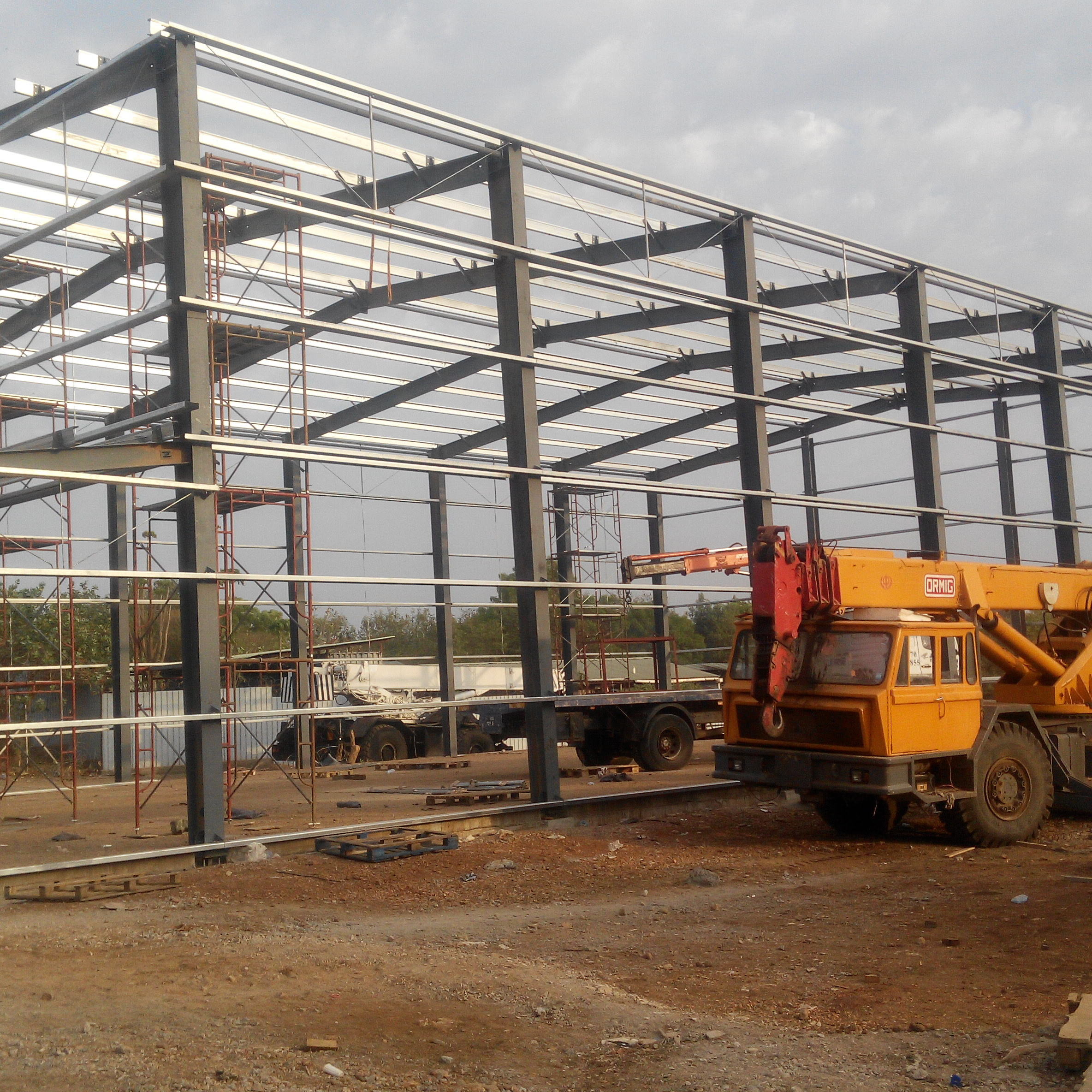 Edificio de almacenamiento en frío de estructura de acero prefabricado 