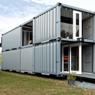Casa de contenedores de oficina Casa prefabricada de dormitorio doble modular completamente ensamblada Casas de contenedores