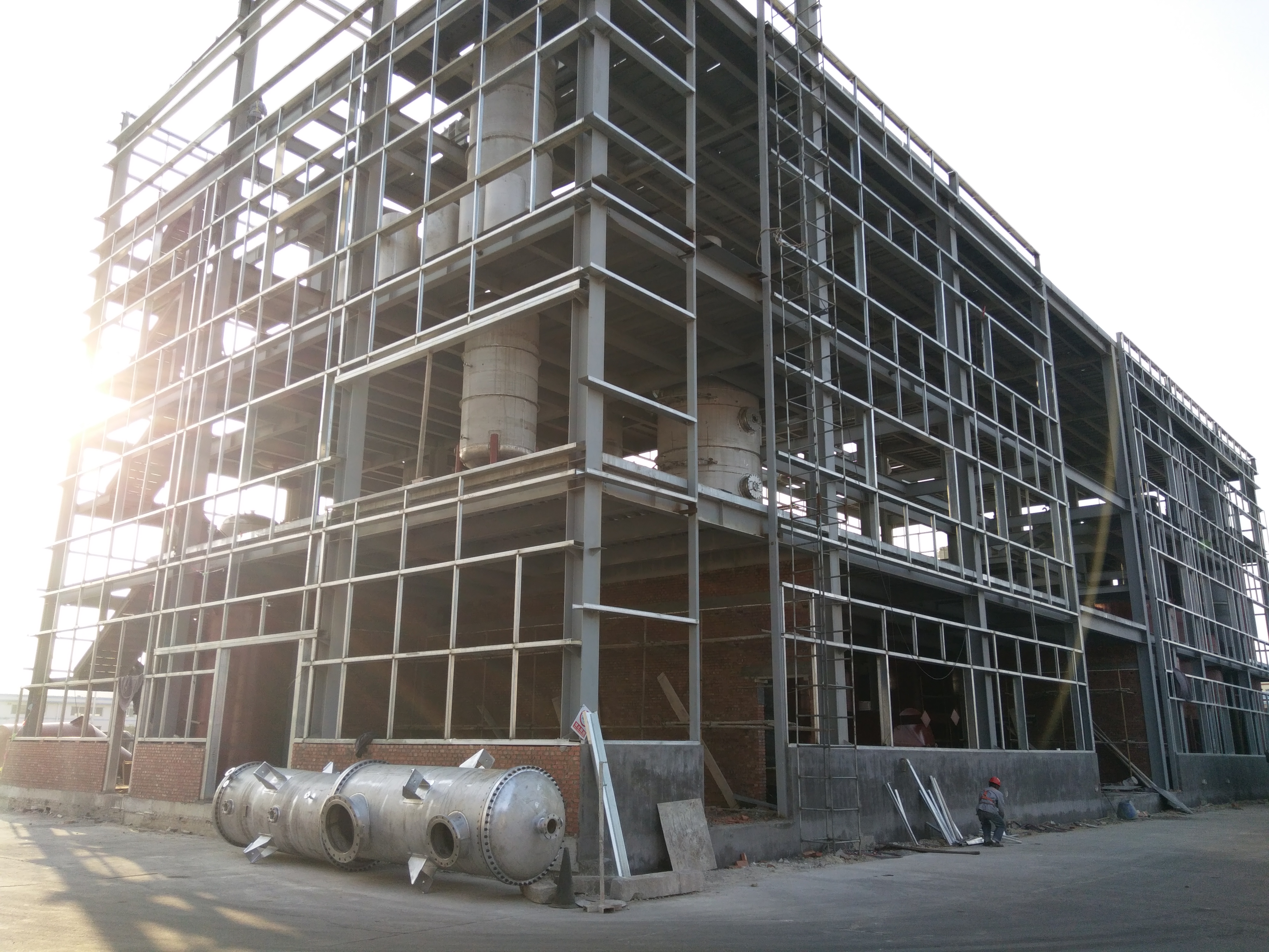 Edificio de taller de estructura de acero para alimentos