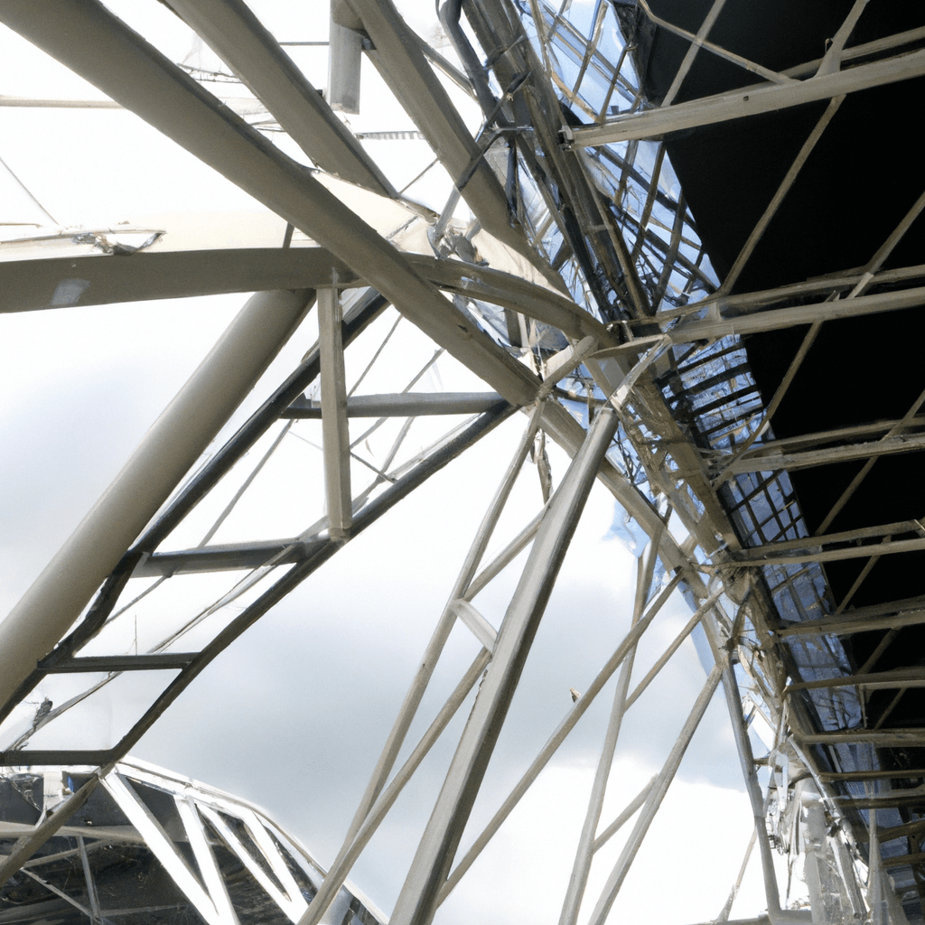 Edificios de puente de estructura de arco de armadura de estructura de acero comercial prefabricada