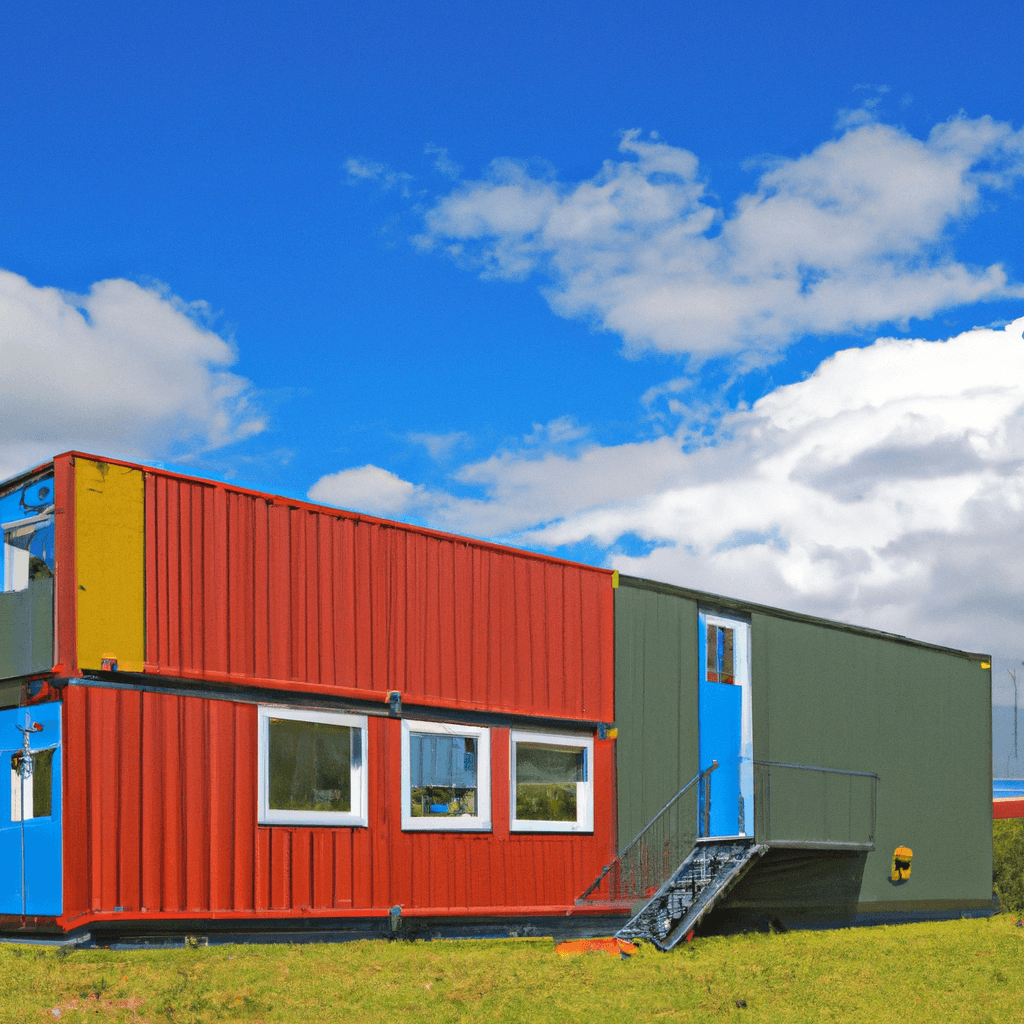 Casa de contenedores de oficina Casa prefabricada de dormitorio doble modular completamente ensamblada Casas de contenedores